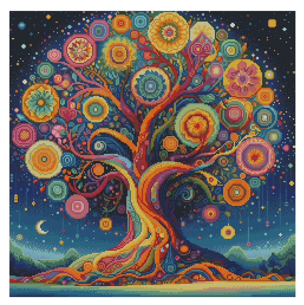 Tree of Harmony – Diamond Painting (60×60 cm)