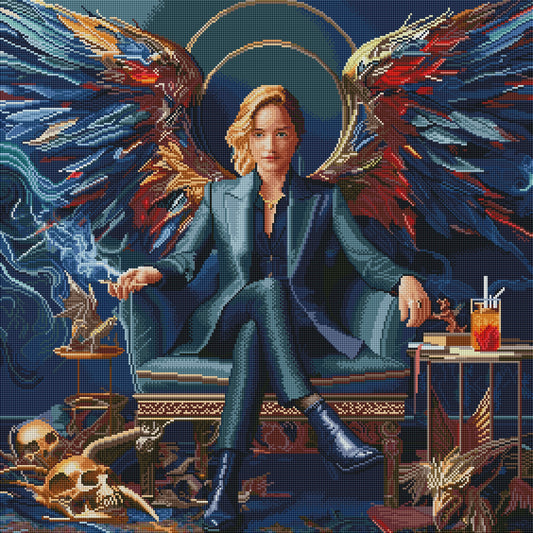 Dark Angel Authority – Diamond Painting (70×70 cm)