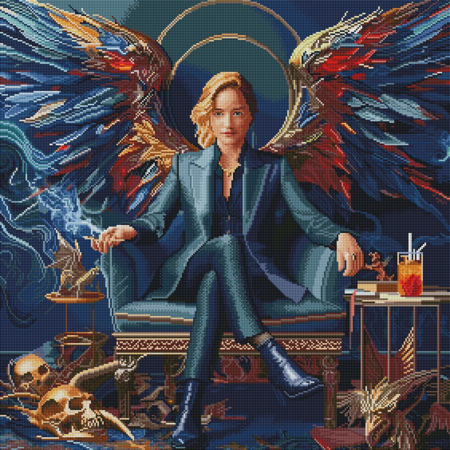 Dark Angel Authority – Diamond Painting (70×70 cm)
