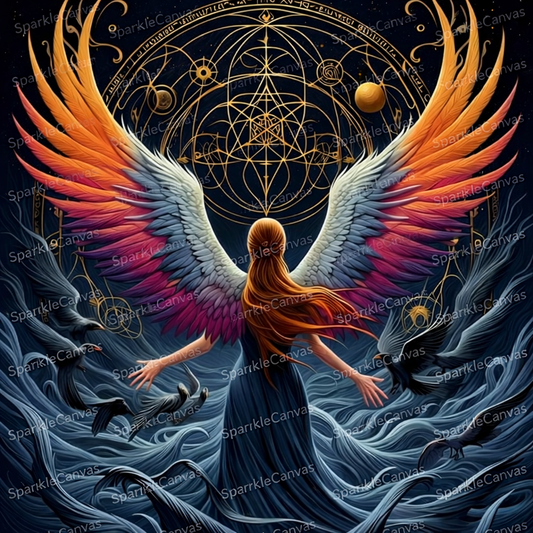 Celestial Wings Ascension – Diamond Painting (70×70 cm)