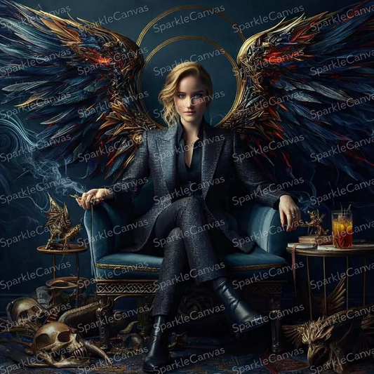 Dark Angel Authority – Diamond Painting (70×70 cm)