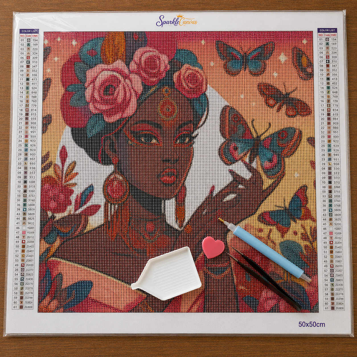 The Butterfly Empress 50x50 cm